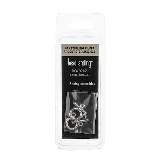 13mm Sterling Silver Round Toggle Clasps by Bead Landing&#x2122;